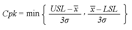 Cpk Calculation